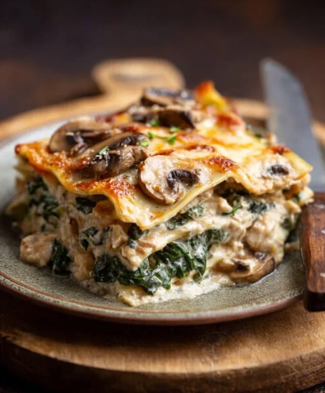 Mushroom And Spinach Lasagna Recipe