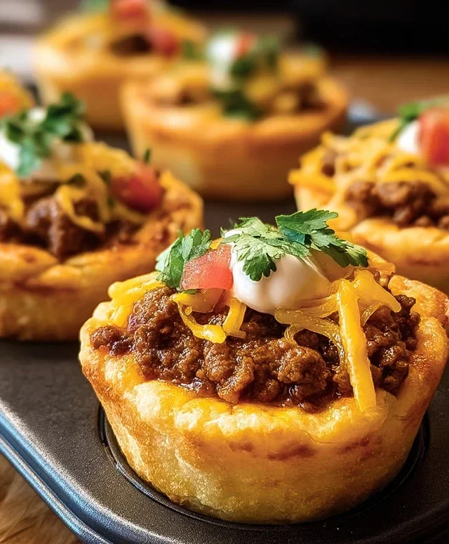 Taco Biscuit Cups