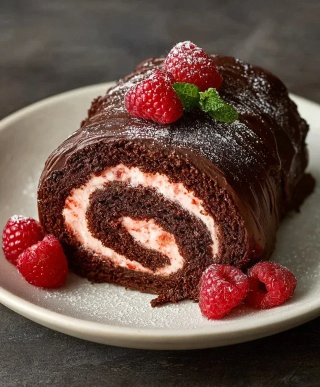 Easy Chocolate Swiss Roll