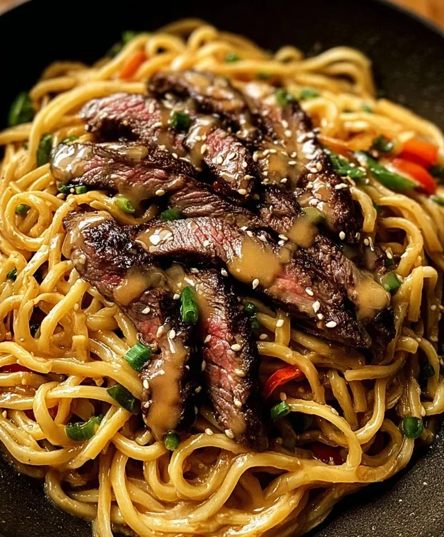 Garlic Butter Steak Lightning Noodles