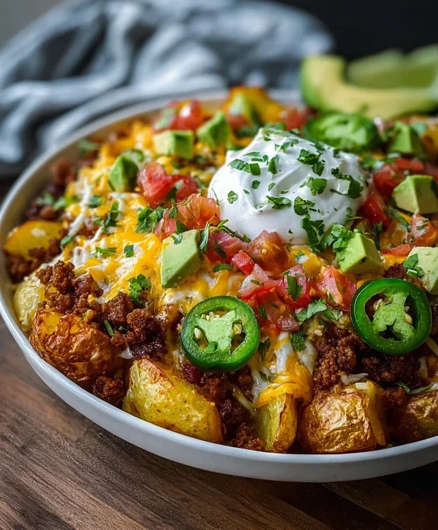 Loaded Potato Taco Bowl