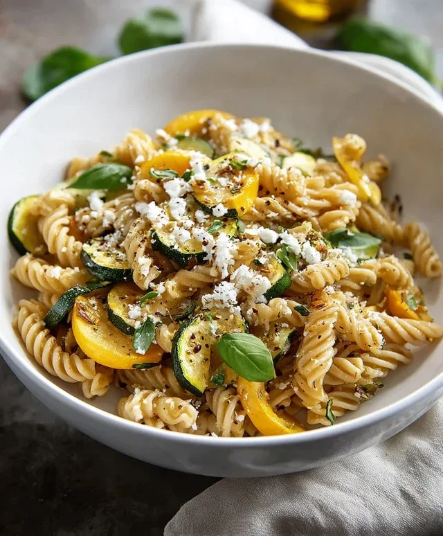 Summer Squash Pasta Skillet