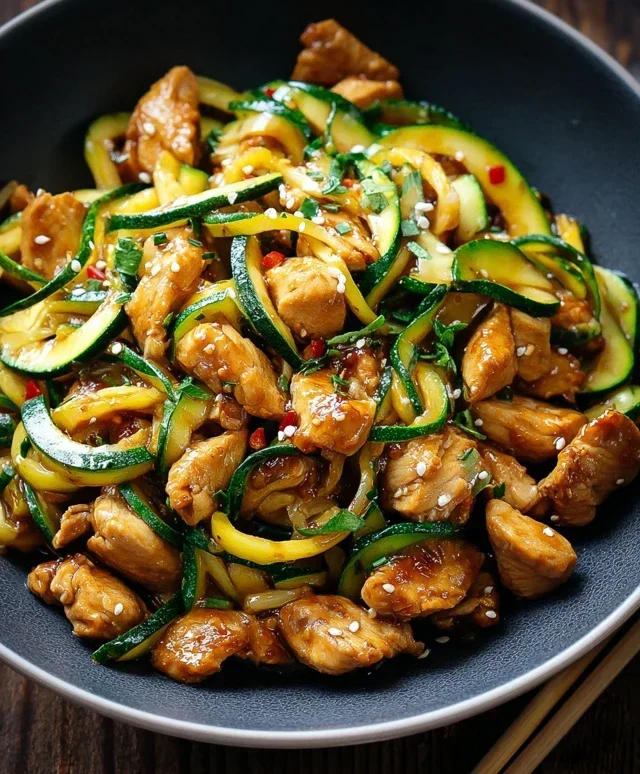 Chicken Zucchini Stir Fry