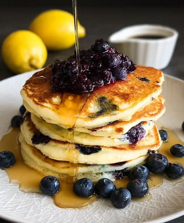 Lemon Blueberry Pancakes