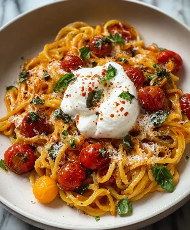 Burst Tomato Burrata Pasta