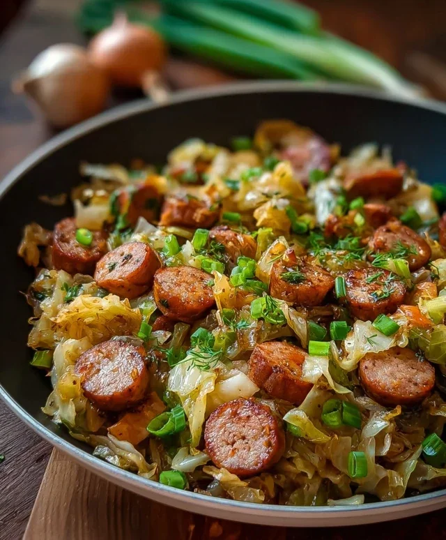 Easy Sausage and Cabbage Stir Fry