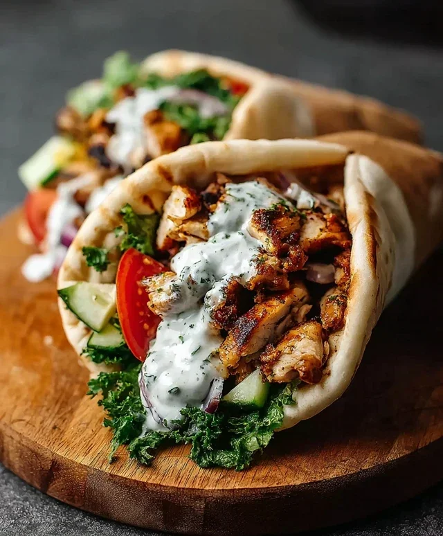 Chicken Shawarma with Garlic Sauce Recipe (Easy & Delicious)