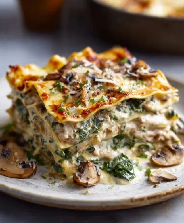 Mushroom And Spinach Lasagna Recipe