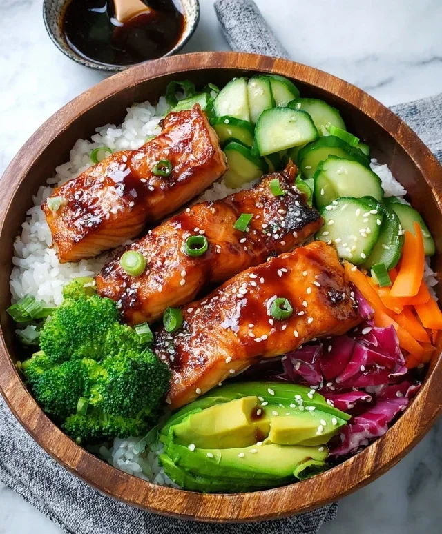 Meal Prep Teriyaki Salmon Rice Bowls