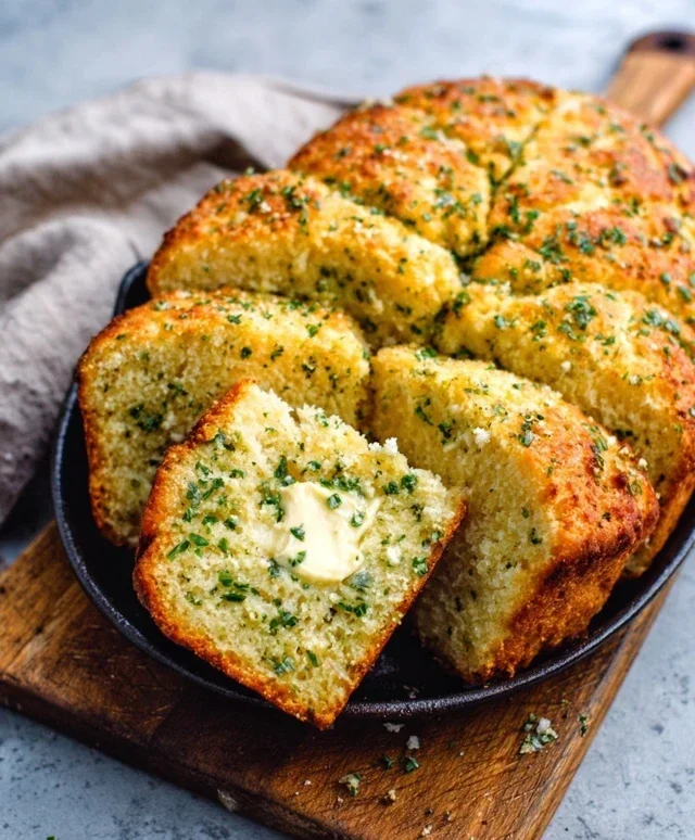 Garlic Butter Keto Bread