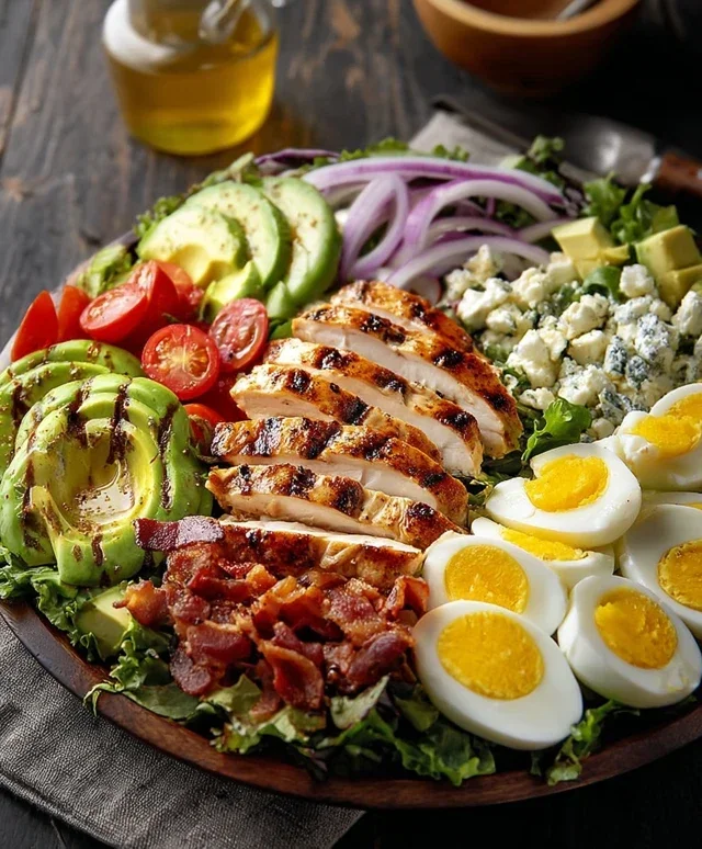 Pnon-non-non-alcoholic alternativeic non-alcoholic aleo Grilled Chicken Cobb Salad