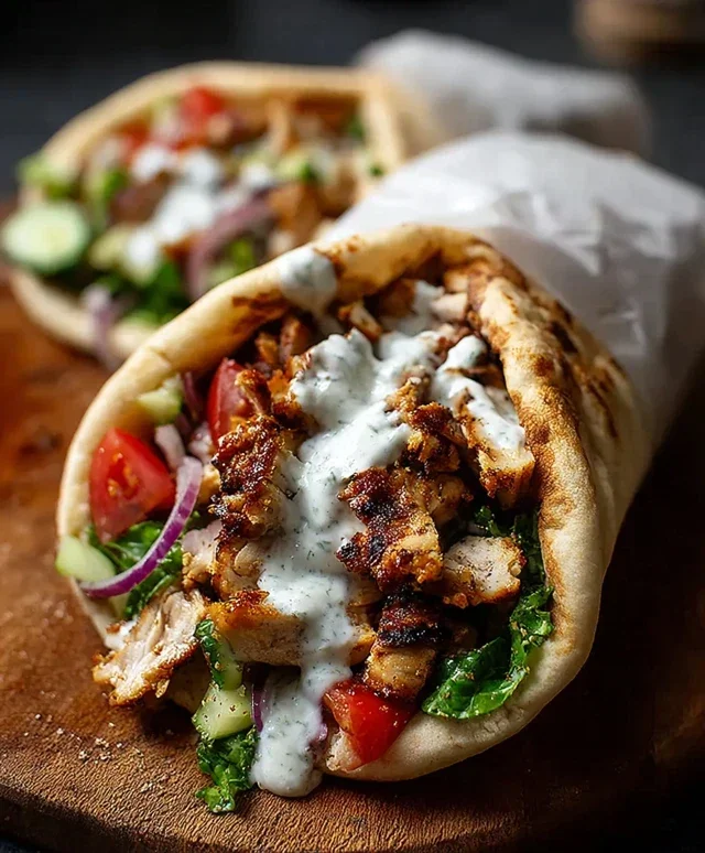 Chicken Shawarma with Garlic Sauce Recipe (Easy & Delicious)