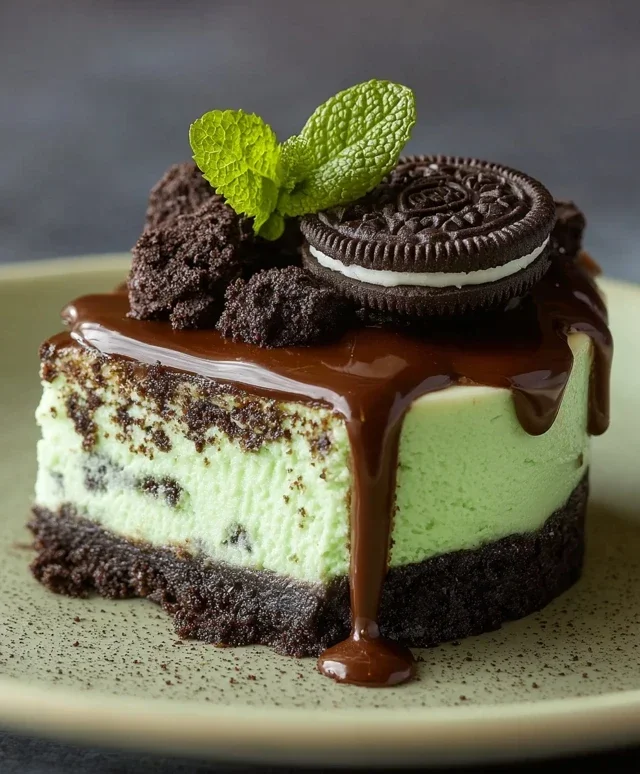 Mint Oreo Cheesecake Delight