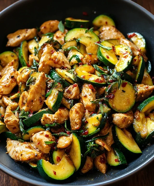 Chicken Zucchini Stir Fry