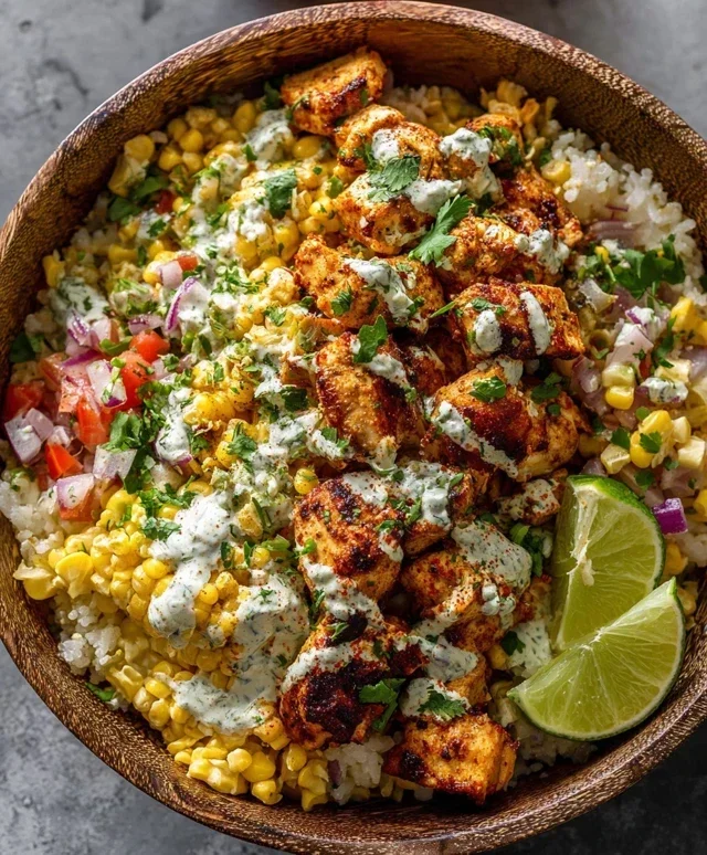 Tasty Street Corn Chicken Bowl