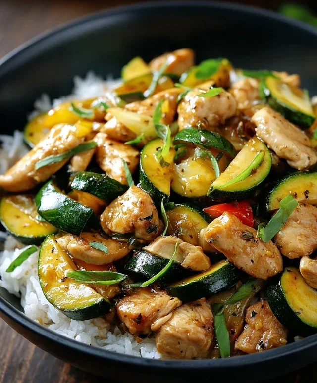 Chicken Zucchini Stir Fry