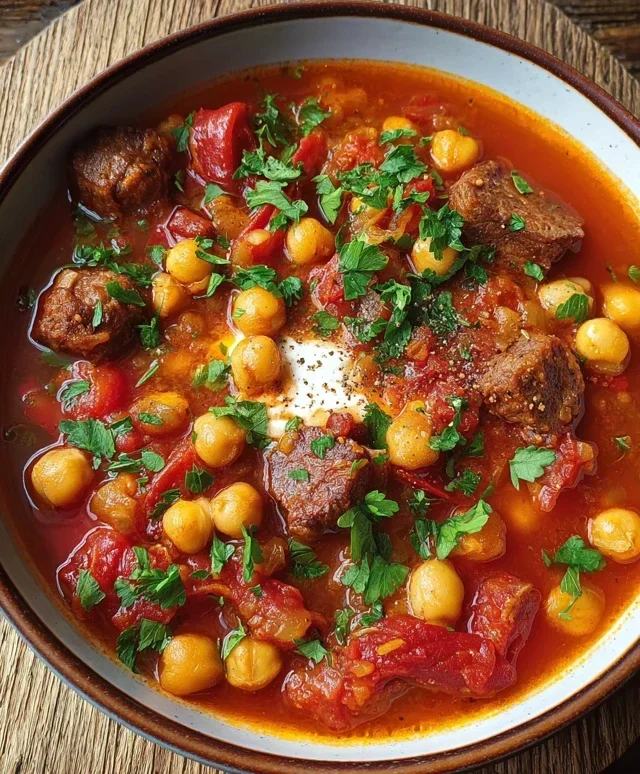 Beef Beef Chorizo Chickpea Stew