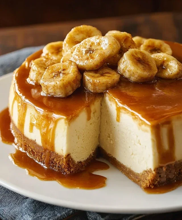Bananas Foster Cheesecake
