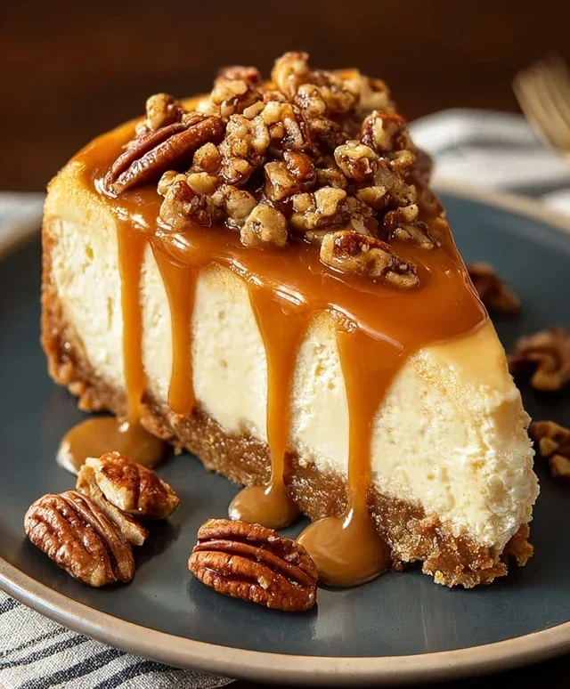 Pecan Caramel Cheesecake