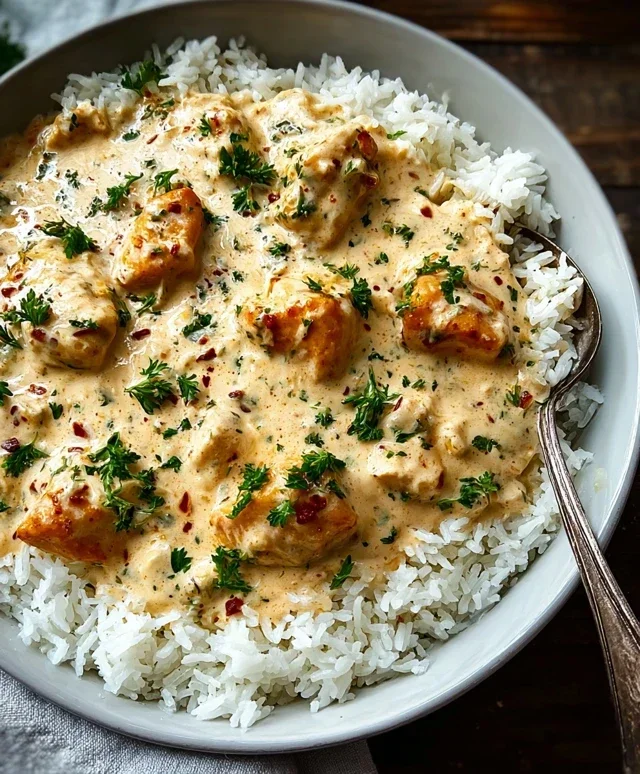 Creamy Smothered Chicken and Rice