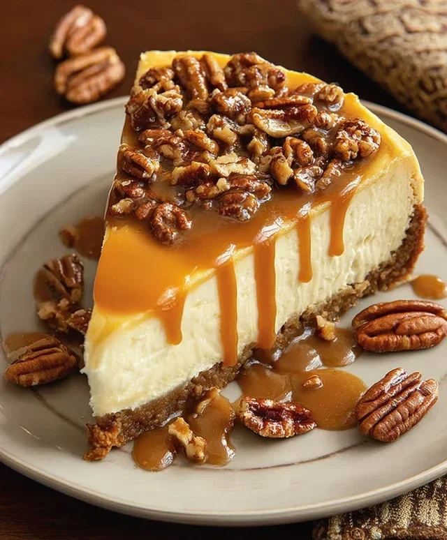 Pecan Caramel Cheesecake