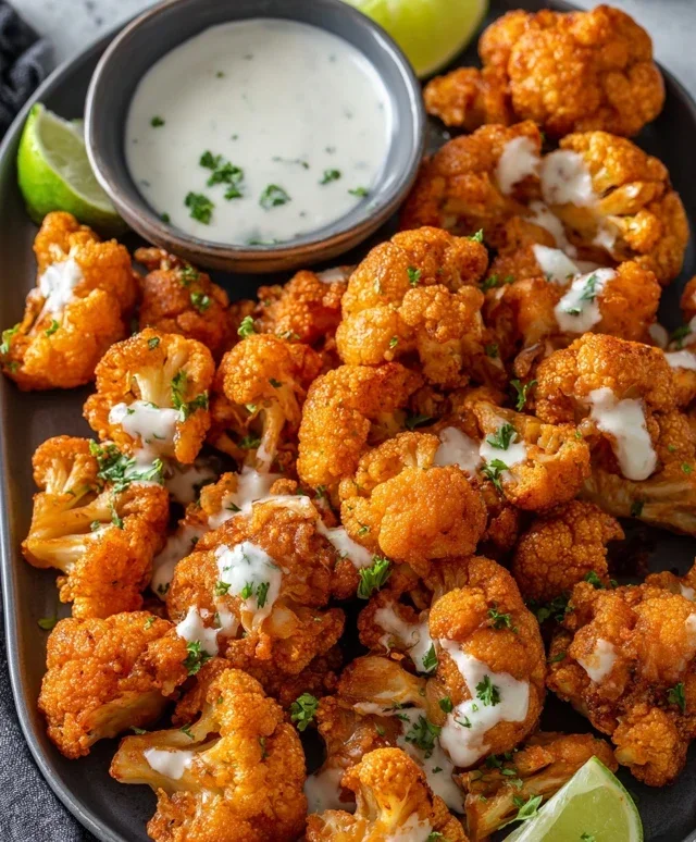 Air Fryer Buffalo Cauliflower Recipe