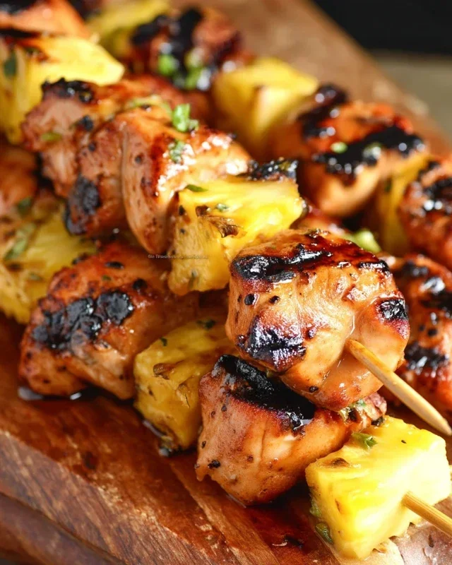 Pineapple Chicken Kebabs Recipe