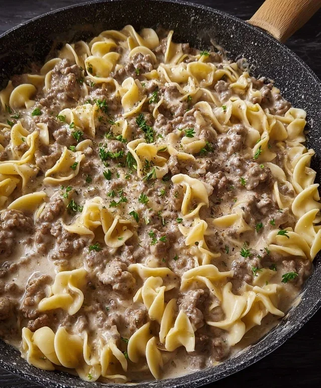 Ground Beef Stroganoff
