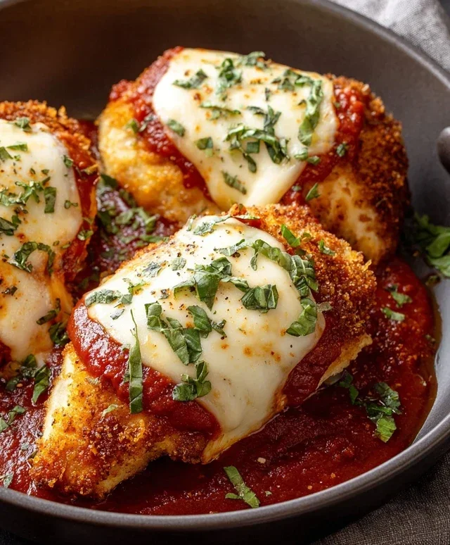 Stuffed Chicken Parmesan Dish