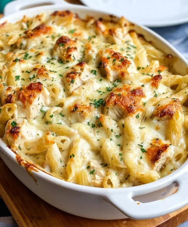 Chicken Alfredo Bake