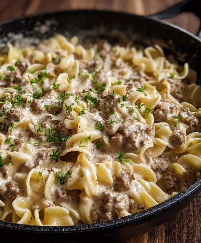 Ground Beef Stroganoff
