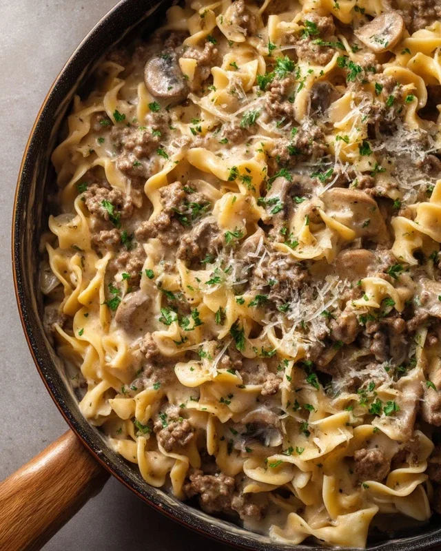 30-Minute Ground Beef Stroganoff