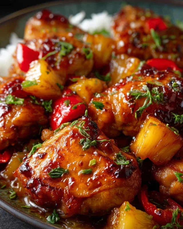 Hawaiian Chicken Sheet Pan