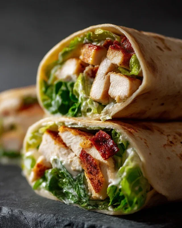 Chicken Caesar Wraps