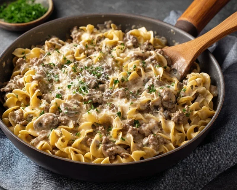 30-Minute Ground Beef Stroganoff