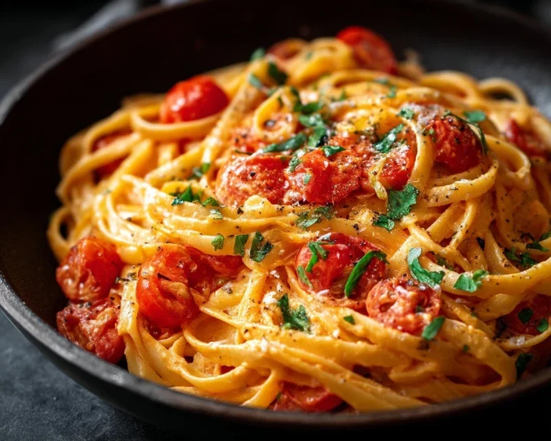 Easy One Pot Creamy Tomato Pasta