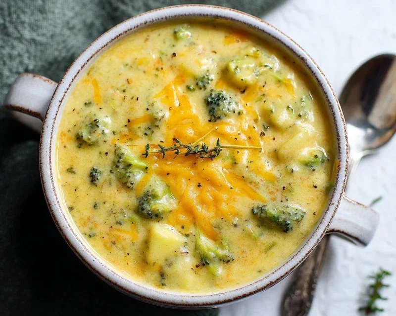Broccoli Potato Cheese Soup Recipe