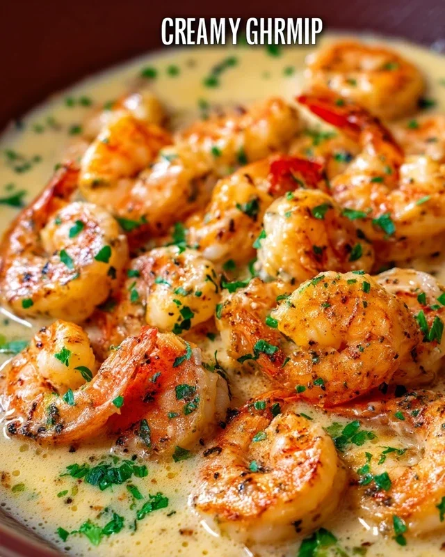 Creamy Garlic Shrimp (15 mins)