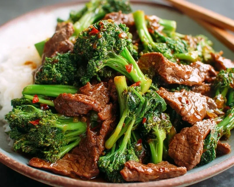 Chinese Beef and Broccoli (牛肉炒西兰花)