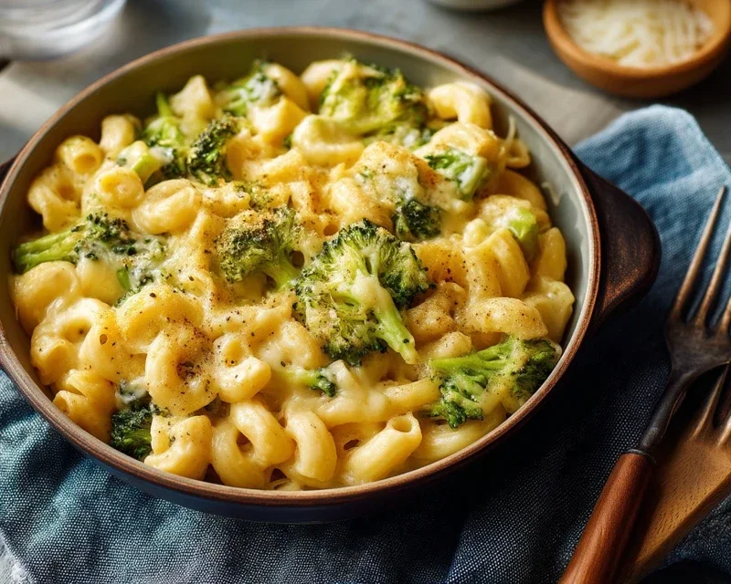One Pot Healthy Broccoli Mac and Cheese
