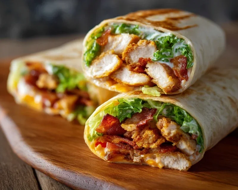 Crispy Chicken Beef Beef Bacon Ranch Wrap