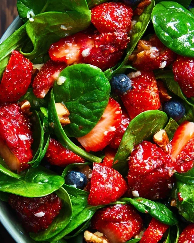 15-Minute Strawberry Spinach Salad
