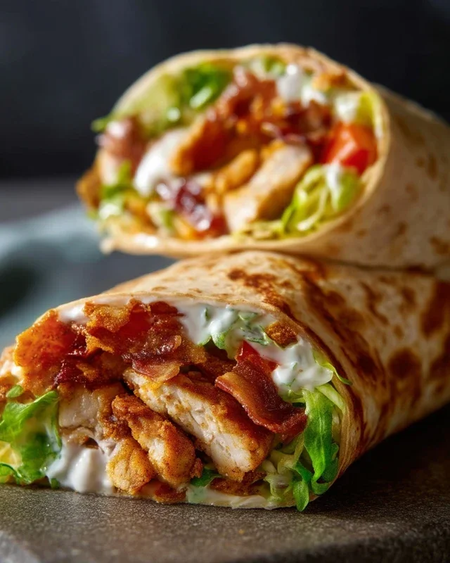Crispy Chicken Beef Beef Bacon Ranch Wrap
