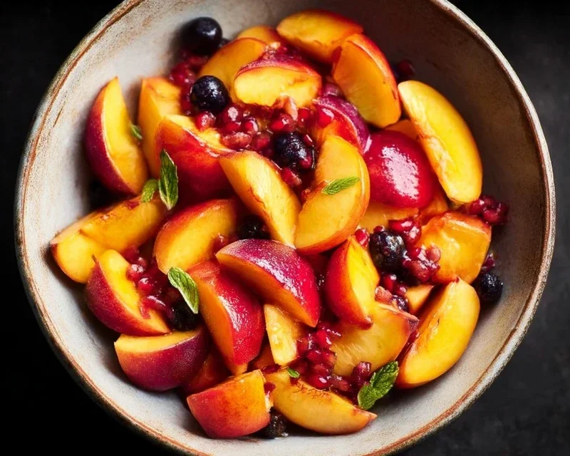 Summer Peach Fruit Salad