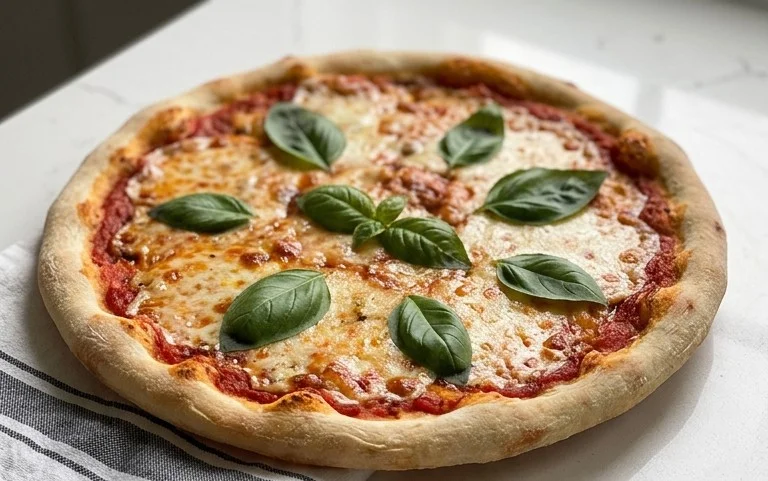 An excellent No Yeast Pizza Dough - quick easy homemade pizza!