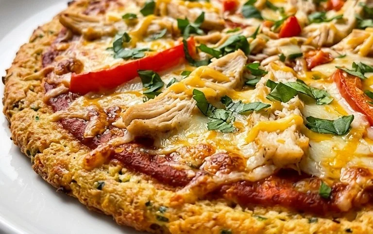 Chicken Crust Pizza (Low Carb + High Protein
