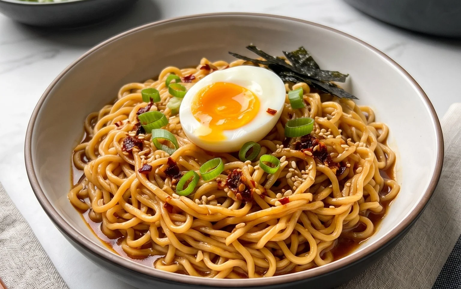 Easy Saucy Ramen Noodles