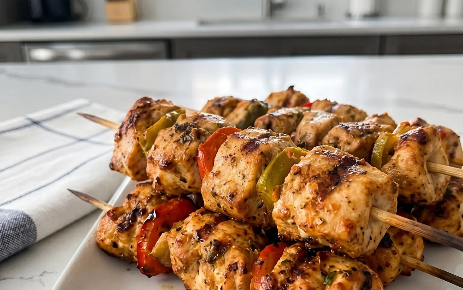 Air Fryer Chicken Skewers (VIDEO)