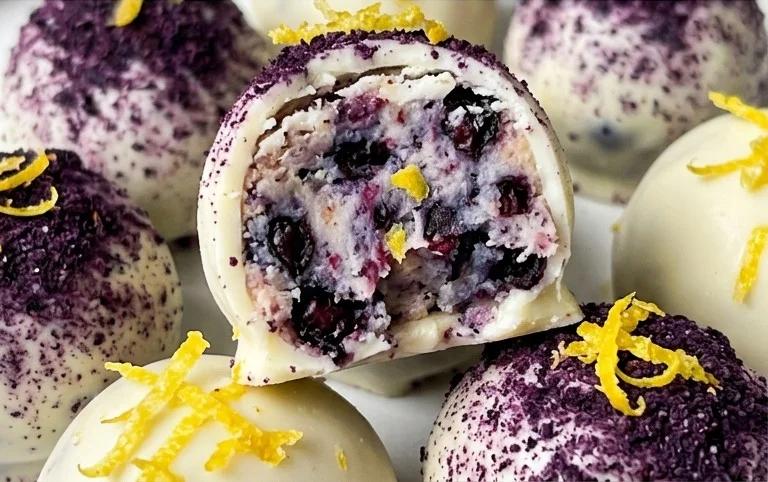 LEMON BLUEBERRY TRUFFLES