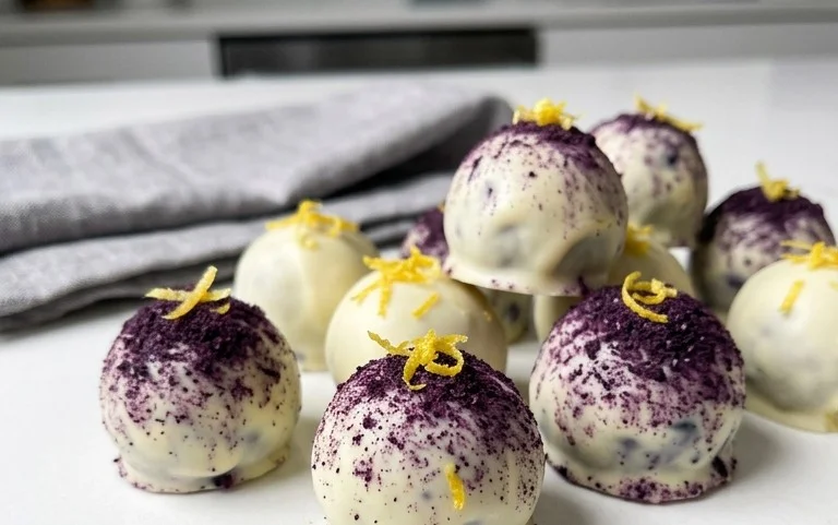 LEMON BLUEBERRY TRUFFLES